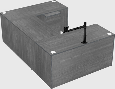 U-shaped desk