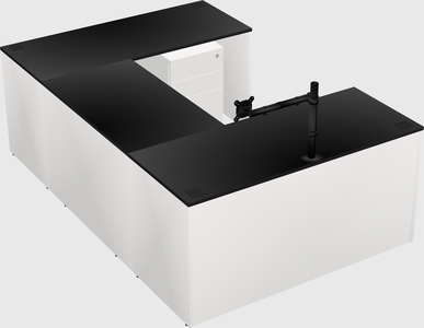 U-shaped desk