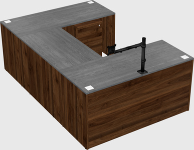 U-shaped desk