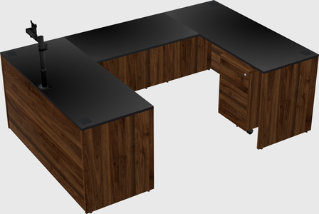 U-shaped desk