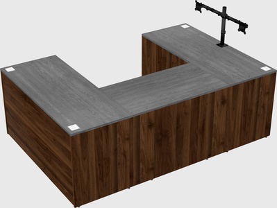 U-shaped desk