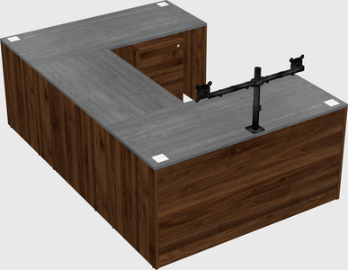 U-shaped desk