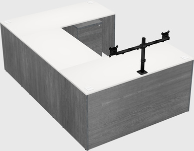 U-shaped desk