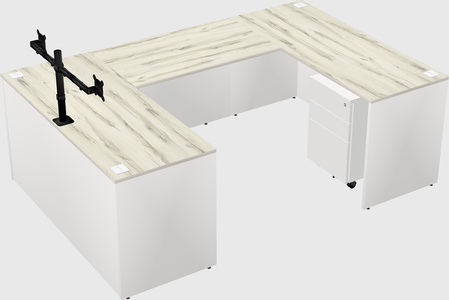 U-shaped desk