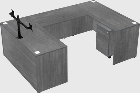U-shaped desk