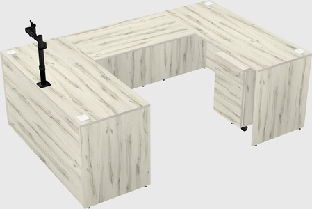 U-shaped desk