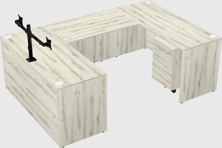 U-shaped desk
