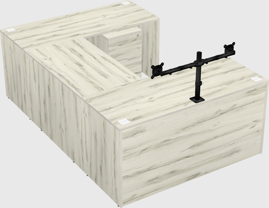 U-shaped desk