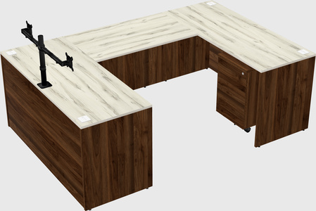 U-shaped desk