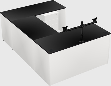 U-shaped desk