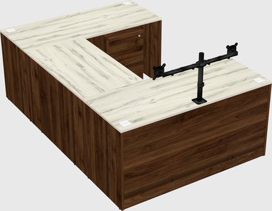 U-shaped desk