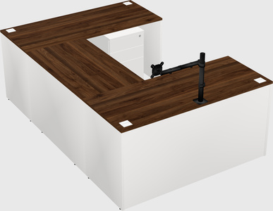 U-shaped desk