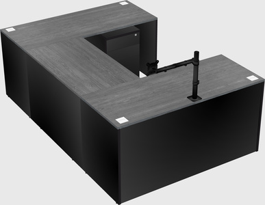 U-shaped desk