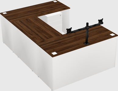 U-shaped desk