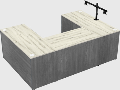 U-shaped desk