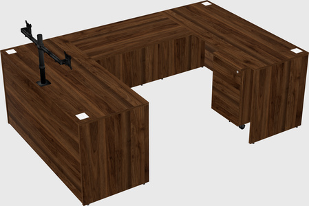 U-shaped desk