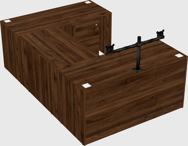 U-shaped desk