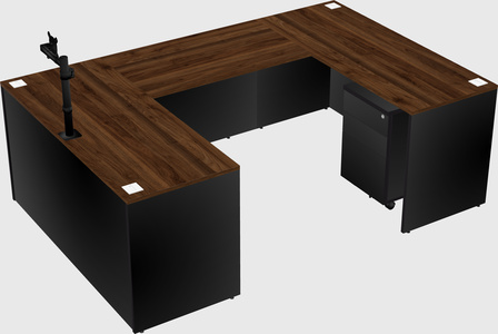 U-shaped desk