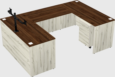 U-shaped desk