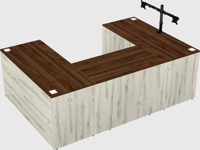 U-shaped desk