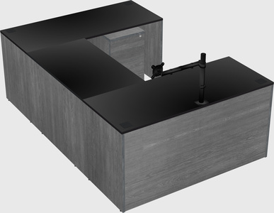 U-shaped desk