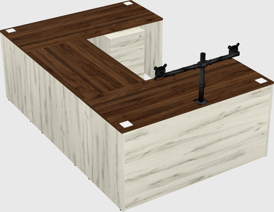 U-shaped desk