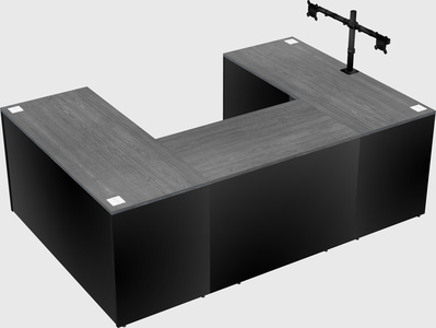 U-shaped desk