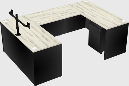 U-shaped desk