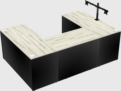 U-shaped desk