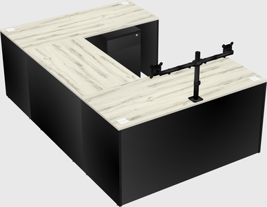 U-shaped desk