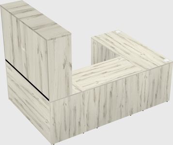 U-shaped desk