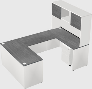 U-shaped desk