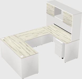 U-shaped desk