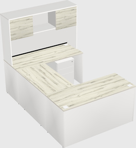 U-shaped desk