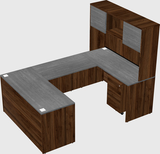 U-shaped desk