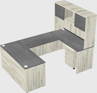 U-shaped desk