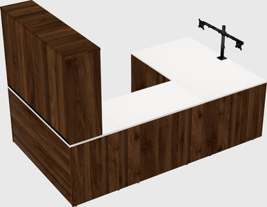 U-shaped desk