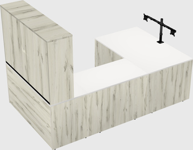 U-shaped desk