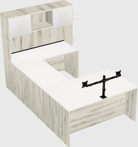 U-shaped desk