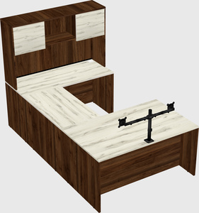 U-shaped desk