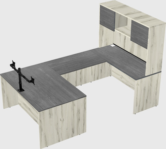 U-shaped desk