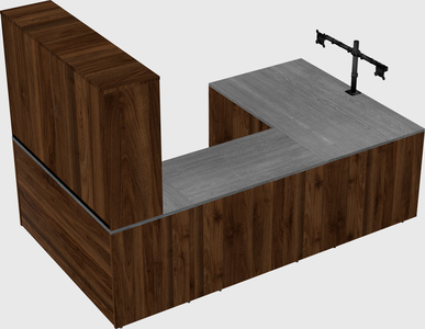 U-shaped desk