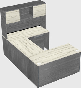 U-shaped desk