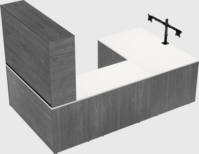 U-shaped desk