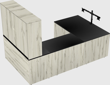 U-shaped desk