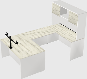 U-shaped desk
