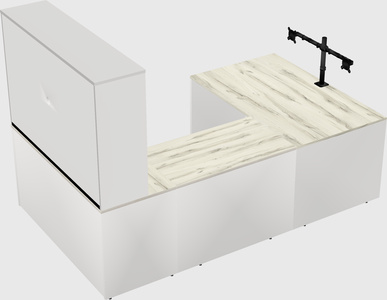 U-shaped desk