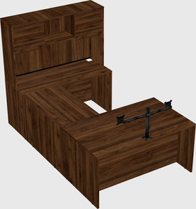 U-shaped desk