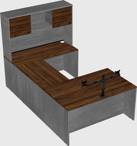 U-shaped desk