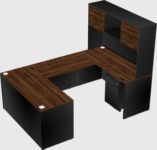 U-shaped desk